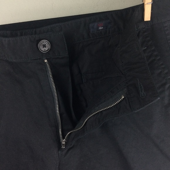 Armani Jeans S31 Slim Fit Cotton Stretch 10.5” Black Men’s Shorts Size 32 - Picture 9 of 13